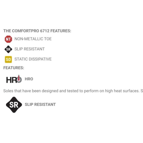 Red Wing 6172 ComfortPro Safety Toe Oxford Blk Work Shoe Men 9.5 EE NEW in BOX - Picture 5 of 12